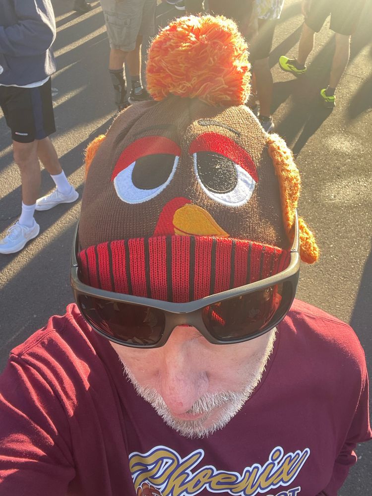 Turkey hat wearing dude
