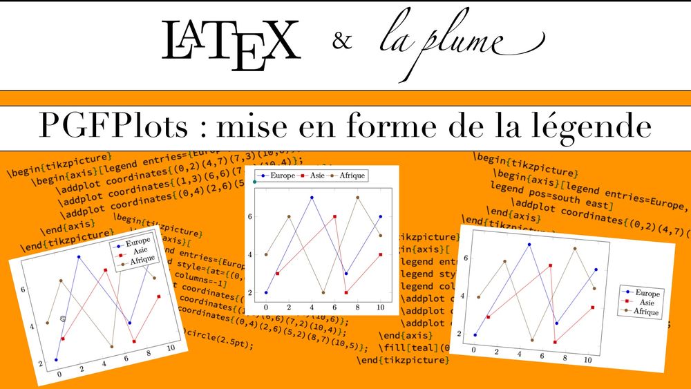 PGFPlots : affichage et mise en forme de la légende