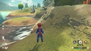 An in game shot from an outdoor wild area in Pokémon Legends Arceus (2023).