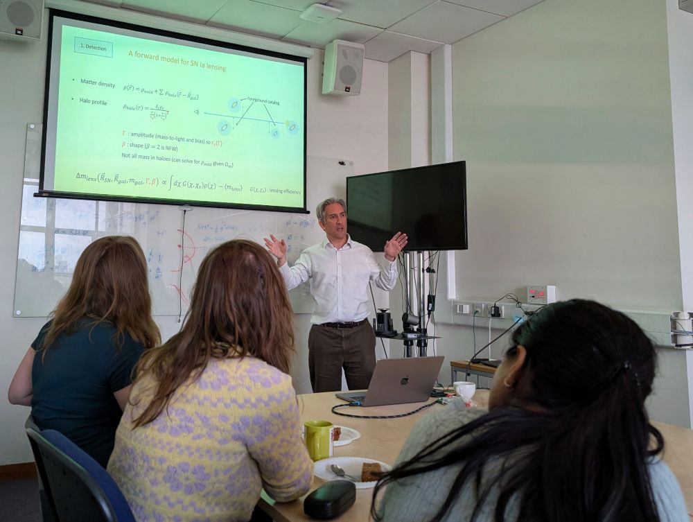 A cosmology seminar at Queen Mary University of London by Dr Paul Shah from UCL on supernova lensing and evolving dark energy.