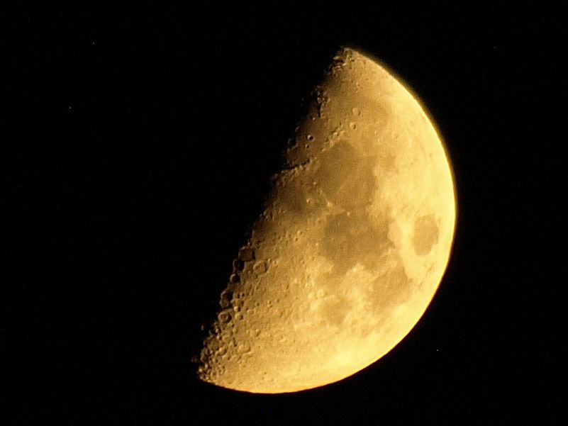 Foto de la luna desde Madrid el pasado viernes 1 de agosto 