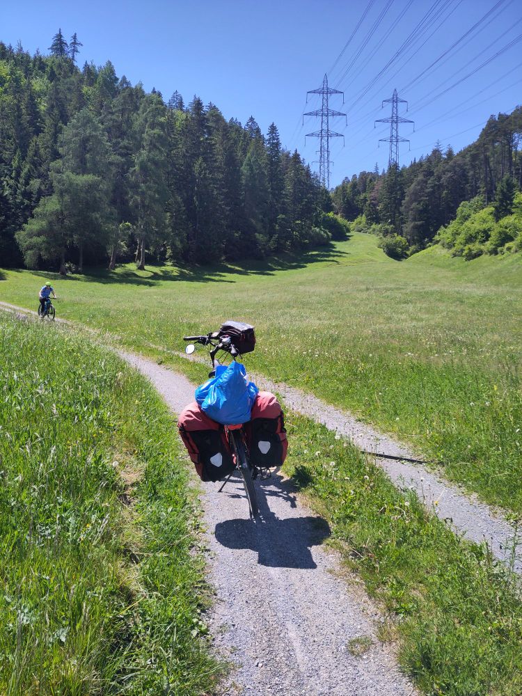 Einstieg in den "Polenweg" bei Domat/Ems.