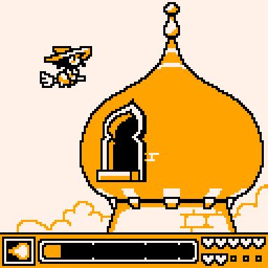 Caramel the witch visits a tower on her broomstick #pixelart #art