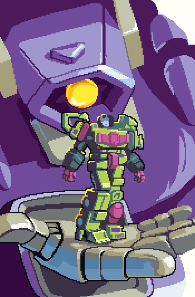 Shockwave manipulating Devastator #art #pixelart 

Cover illustration for the comic Transformers Galaxies by IDW
