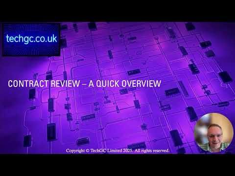A quick overview of how to do a contract review