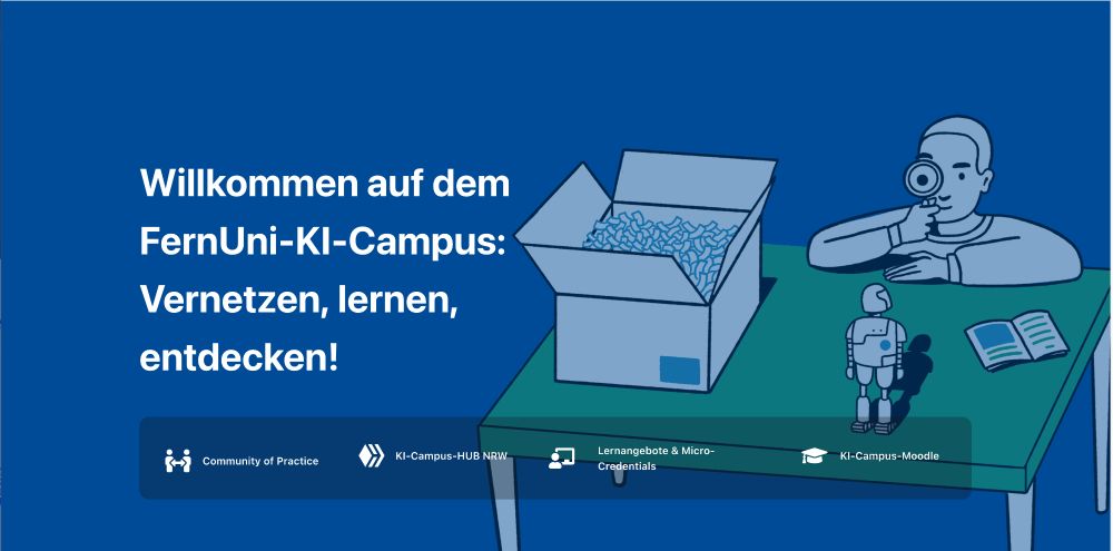 Willkommen auf dem FernUni-KI-Campus:Vernetzen, lernen, entdecken!