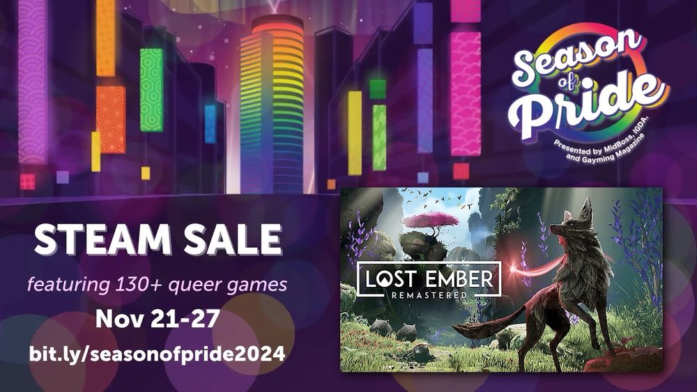 Steam Sale: Season of Pride
ft. 130+ queer games
Nov 21-27