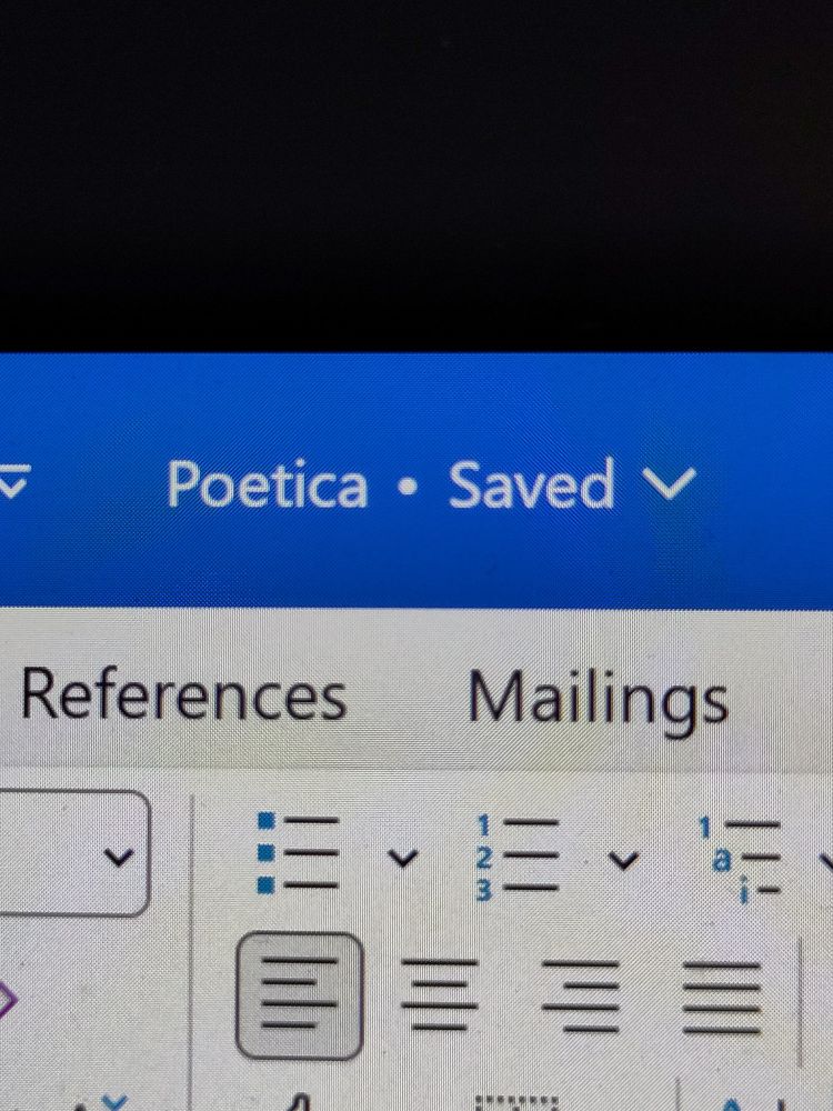 A Microsoft Word document entitled "Poetica"