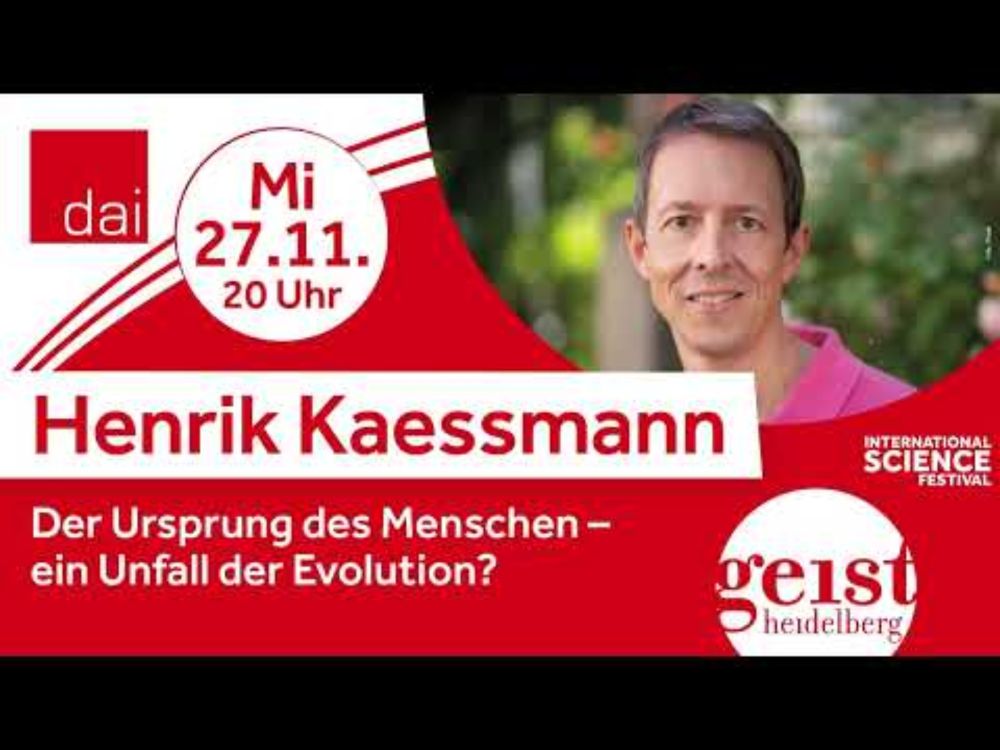 Henrik Kaessmann: Der Ursprung des Menschen – ein Unfall der Evolution?