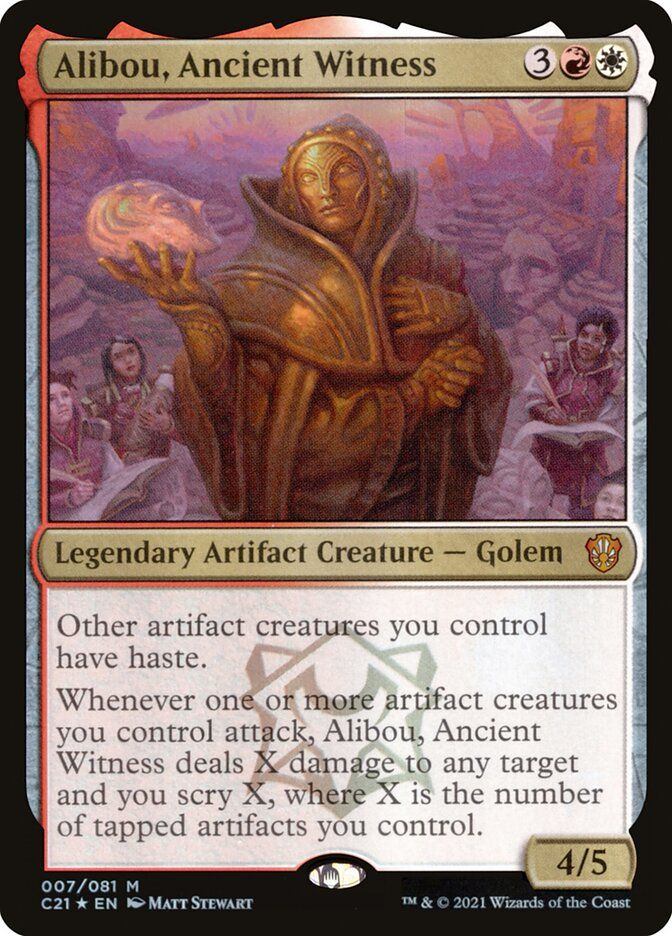 Picture of Magic the Gathering card Alibou, Ancient Witness