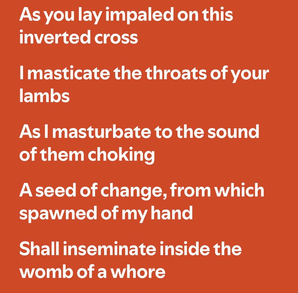 Also lyrics from Hymns of Dissonance.