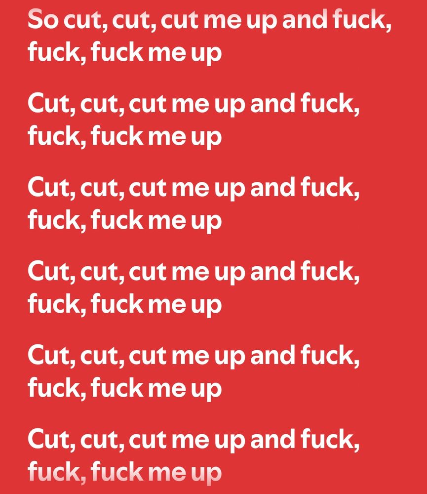 Lyrics to the song Custer by Slipknot. A song with heavy masochistic themes that single handedly swears enough to make a Nun burst into flames.