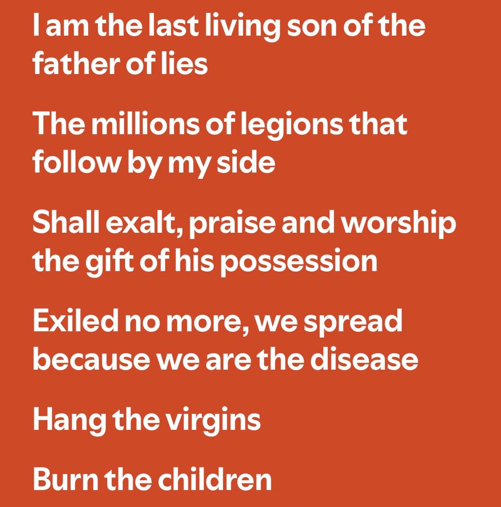 Lyrics to the song Hymns of Dissonance by WhiteChapel. A song with blatant themes of Satanic worship that screams depravity and sadism at the top of its lungs.