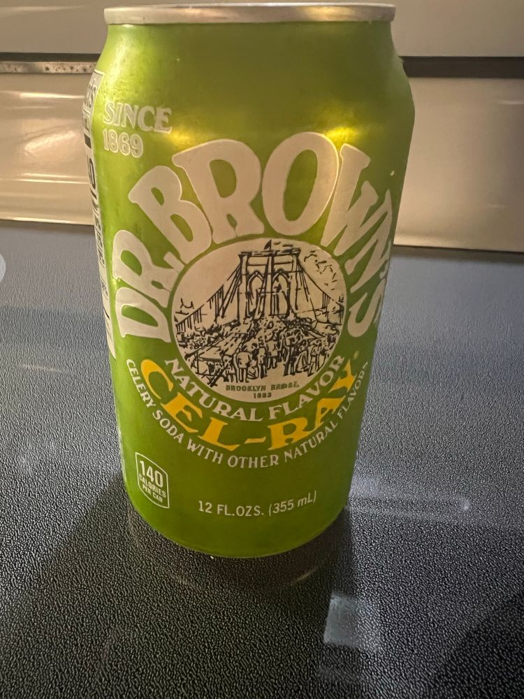 Dr. Brown’s Cel-Ray
Celery soda with other natural flavors 