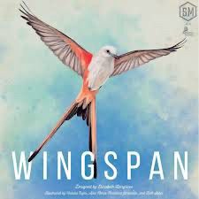 Wingspan cover: a beautiful flycatcher bird spread its wings on a simple pastel background 