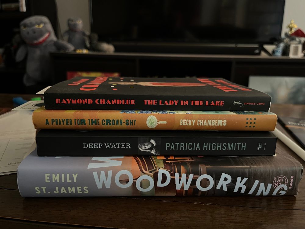 A stack of books from my local indie bookstore