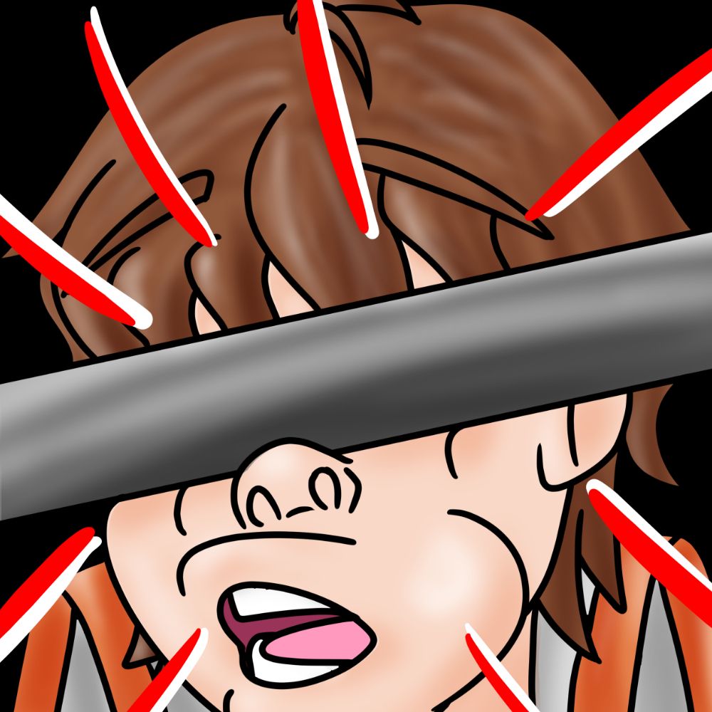 Emote of a man being smacked in the face with a metal pipe
