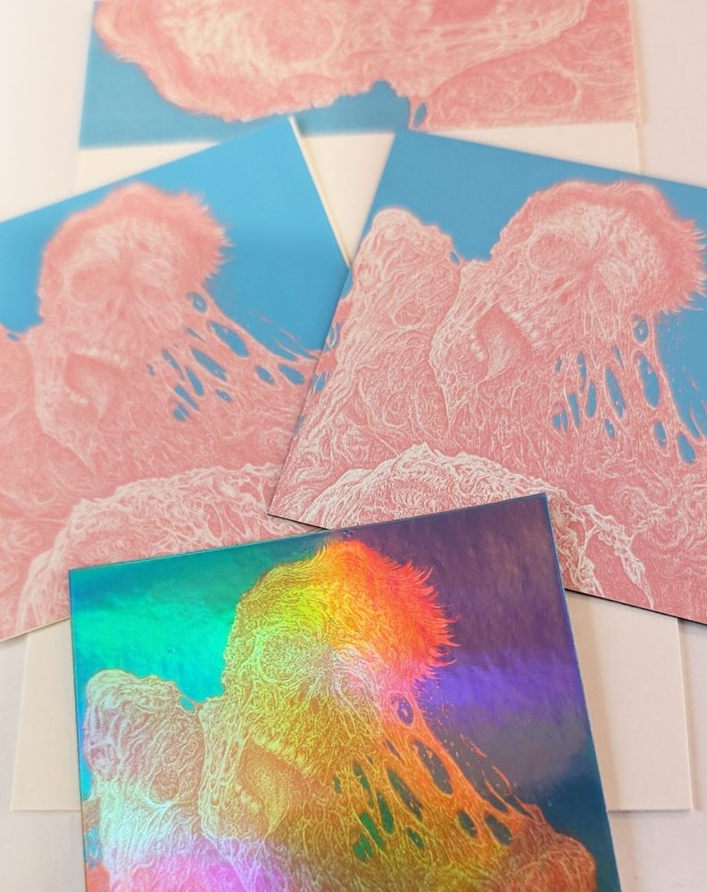 Picture of my 'If Flesh Could Crawl - Trans Pride' sticker pack.