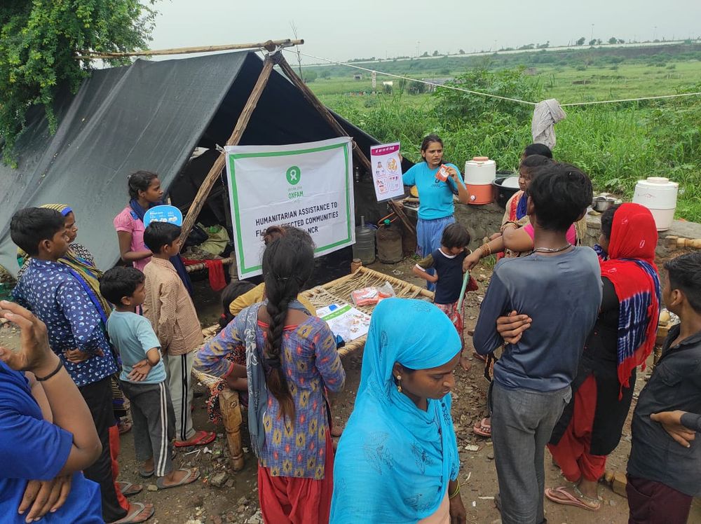 Oxfam aid workers operating overseas