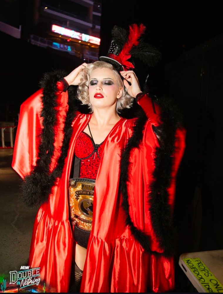 Timeless Toni Storm backstage 