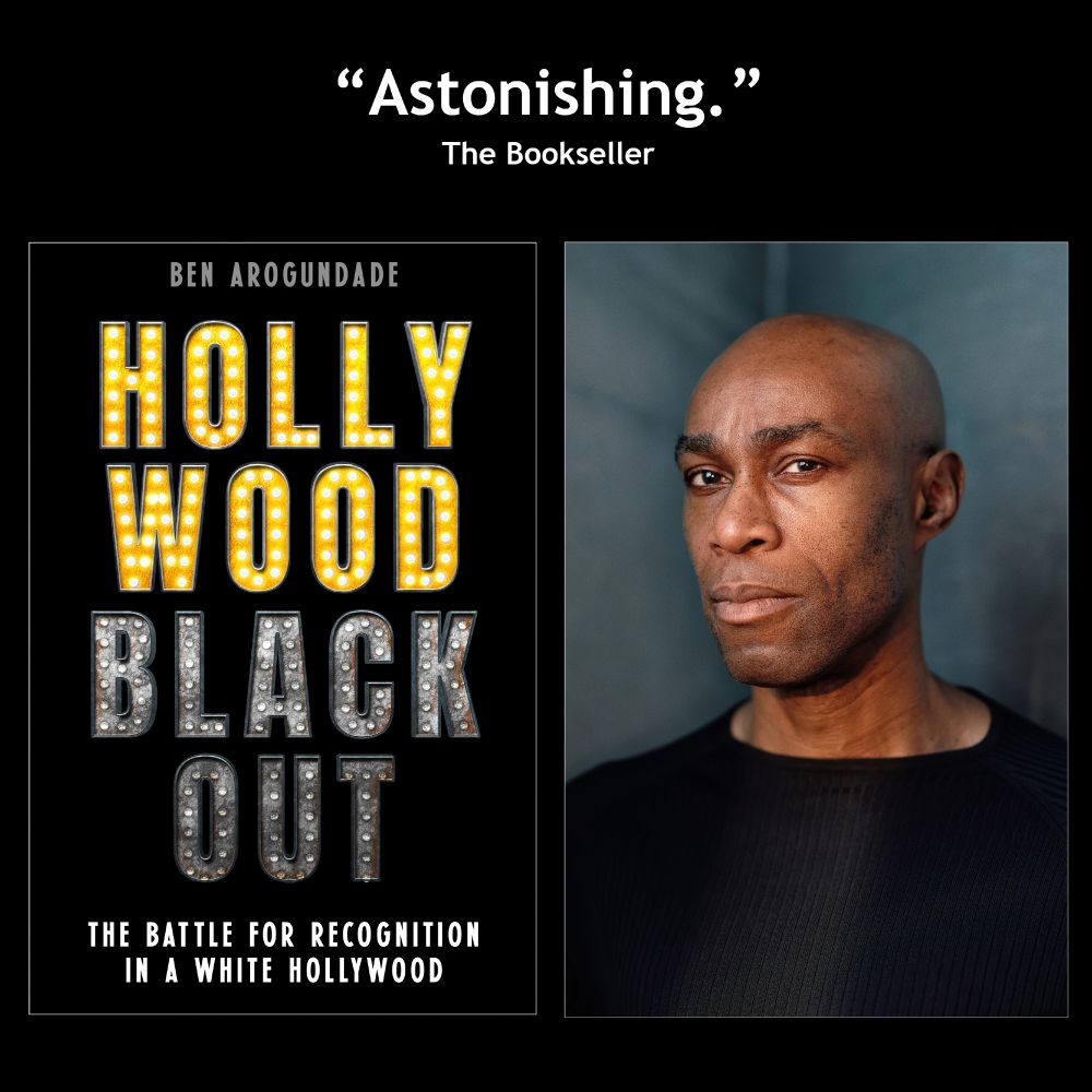 Hollywood Blackout by Ben Arogundade - book cover and author photo