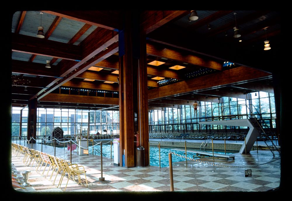grossinger's hotel indoor pool, liberty, new york, 1976