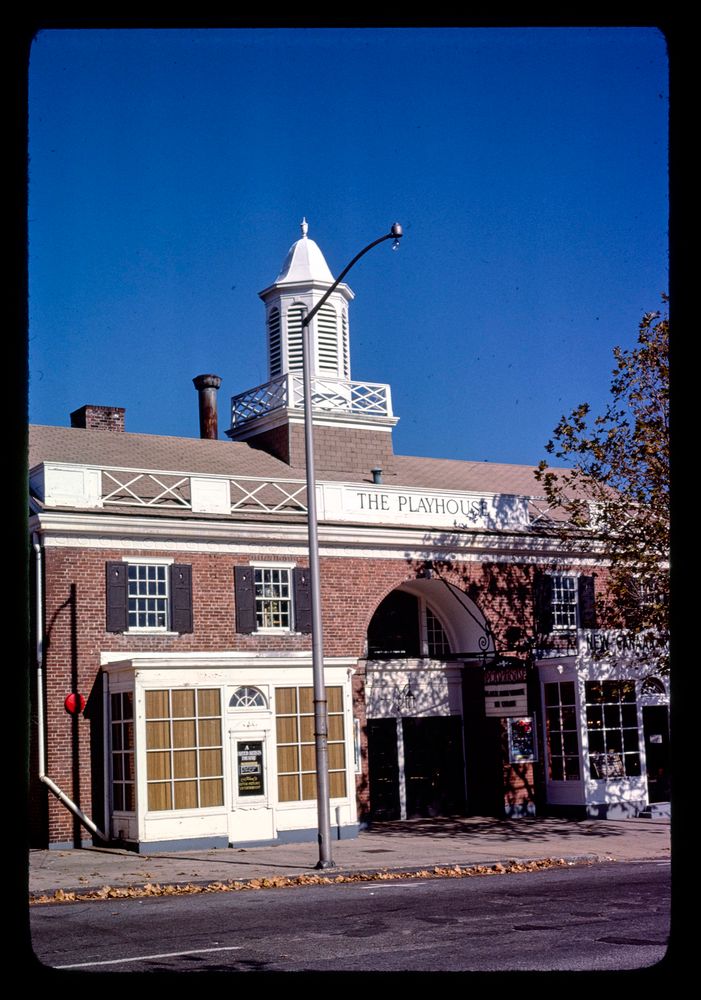 new canaan playhouse, vertical, elm street, new canaan, connecticut, 1977