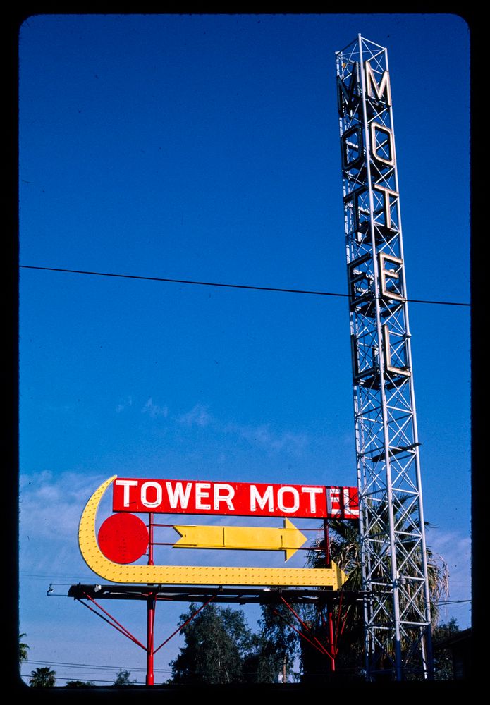 tower motel sign, bakersfield, california, 2003