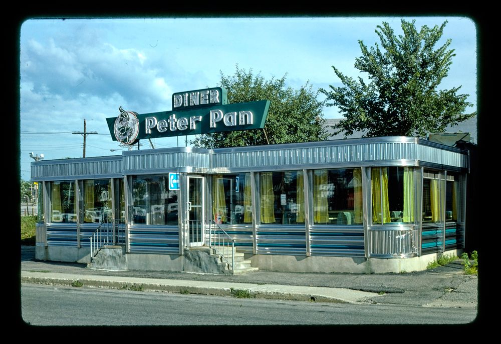 peter pan diner, danbury, connecticut, 1978