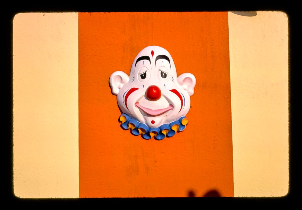 clown ornament, seaside heights, new jersey, 1978