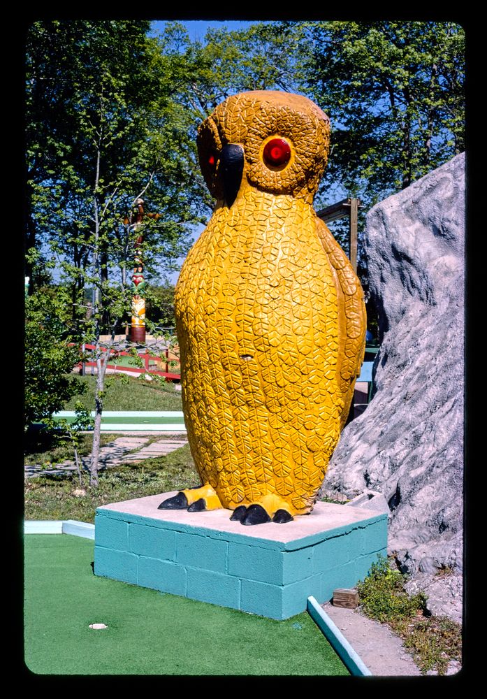 owl hole, wacky golf, north myrtle beach, south carolina, 1979