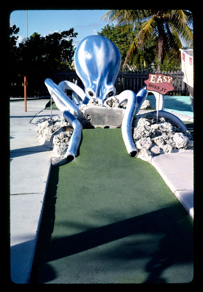 octopus hole (vertical), magic carpet golf, key west, florida, 1985