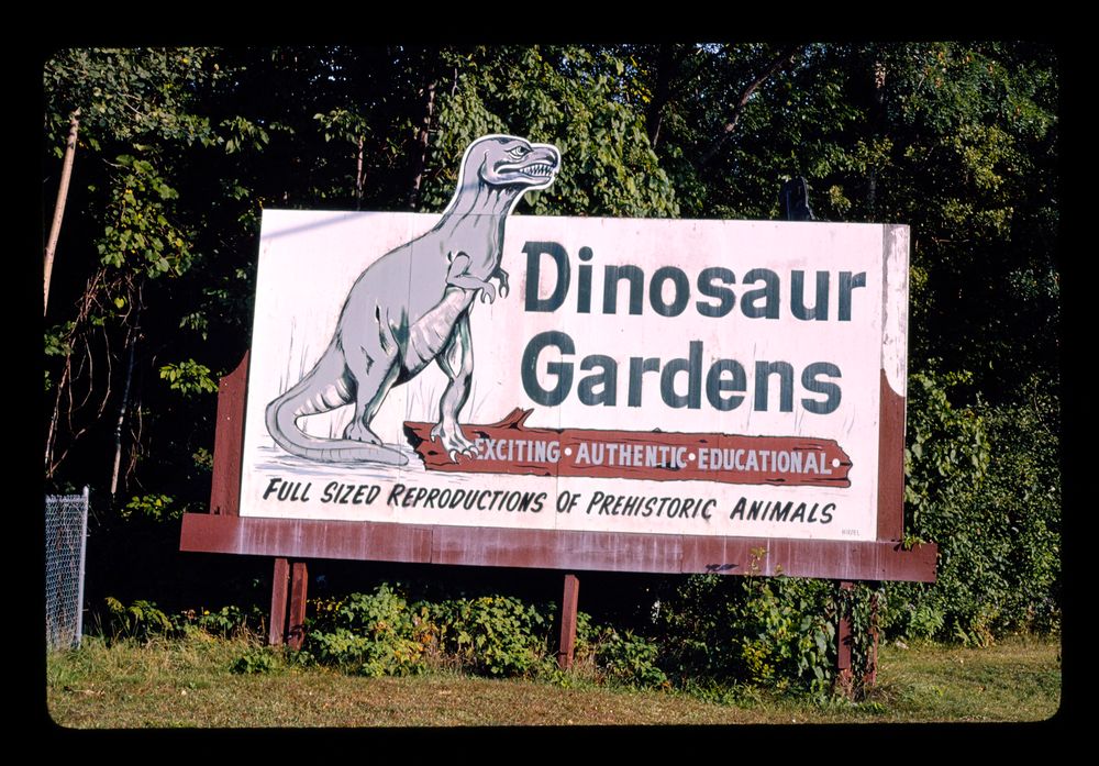 dinosaur gardens, route 23, ossineke, michigan, 1988
