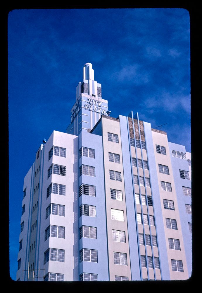 ritz plaza hotel, miami beach, florida, 1990