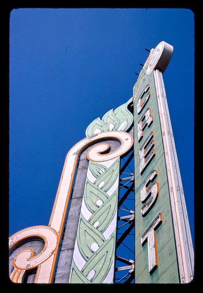 crest theater, sacramento, california, 1980