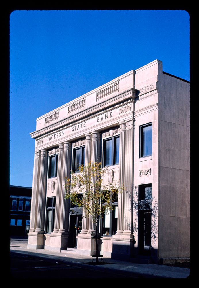 jackson state bank, 2ndstreet, jackson, minnesota, 1988