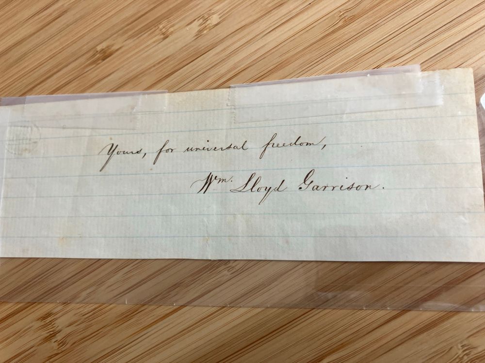 William Lloyd Garrison signature