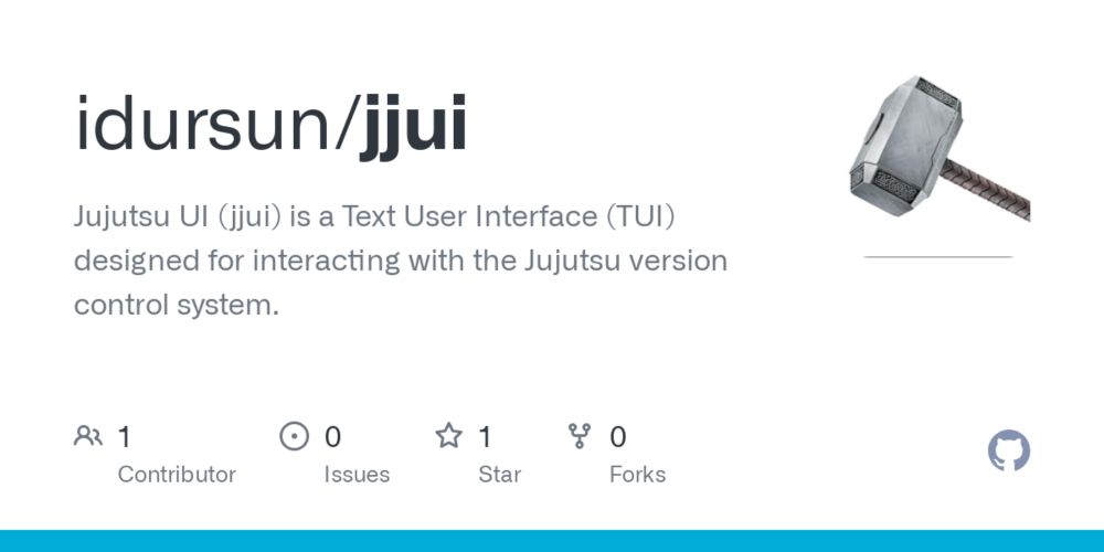 GitHub - idursun/jjui: Jujutsu UI (jjui) is a Text User Interface (TUI) designed for interacting with the Jujutsu version control system.