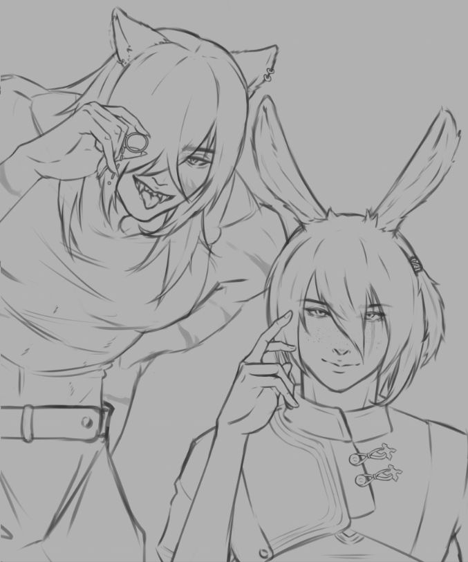 refined sketch which also counts for lineart because i dont really do lineart hahaha