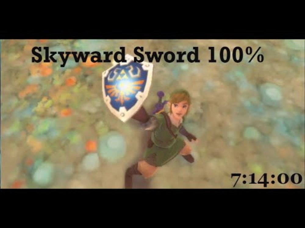 Skyward Sword Wii 100% speedrun in 7:14:00