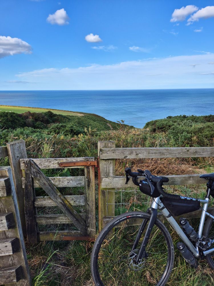 Views out over the sea near Robin Hood's Bay, taken from the Cinder Track 