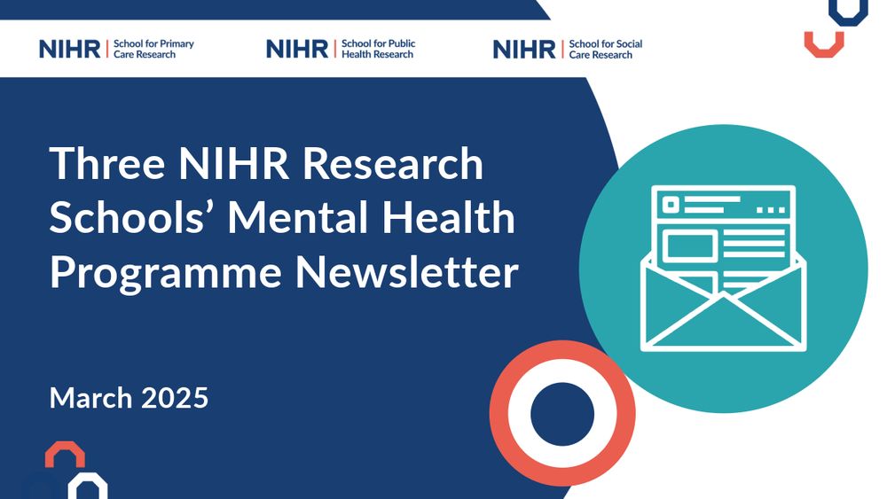 The Q1 Three NIHR Research Schools’ Mental Health Programme Newsletter is out now. Sign-up to our newsletters to stay updated about our latest news, publications and funding: https://www.spcr.nihr.ac.uk/files/news/mentalhealthprogrammenewslettermarch20251.pdf