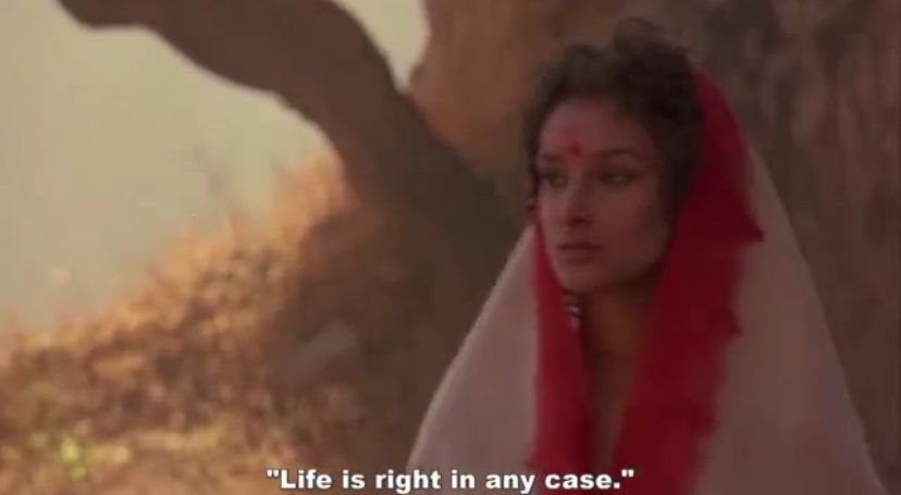 "Life is right in any case."