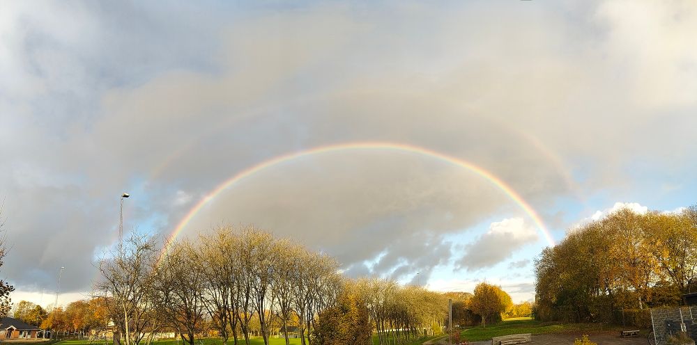 Double rainbow in central Jutland 