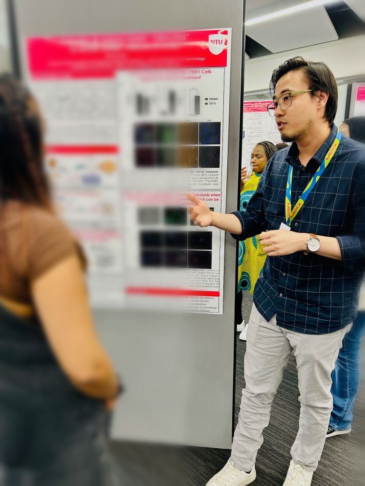 Suraj presenting his work