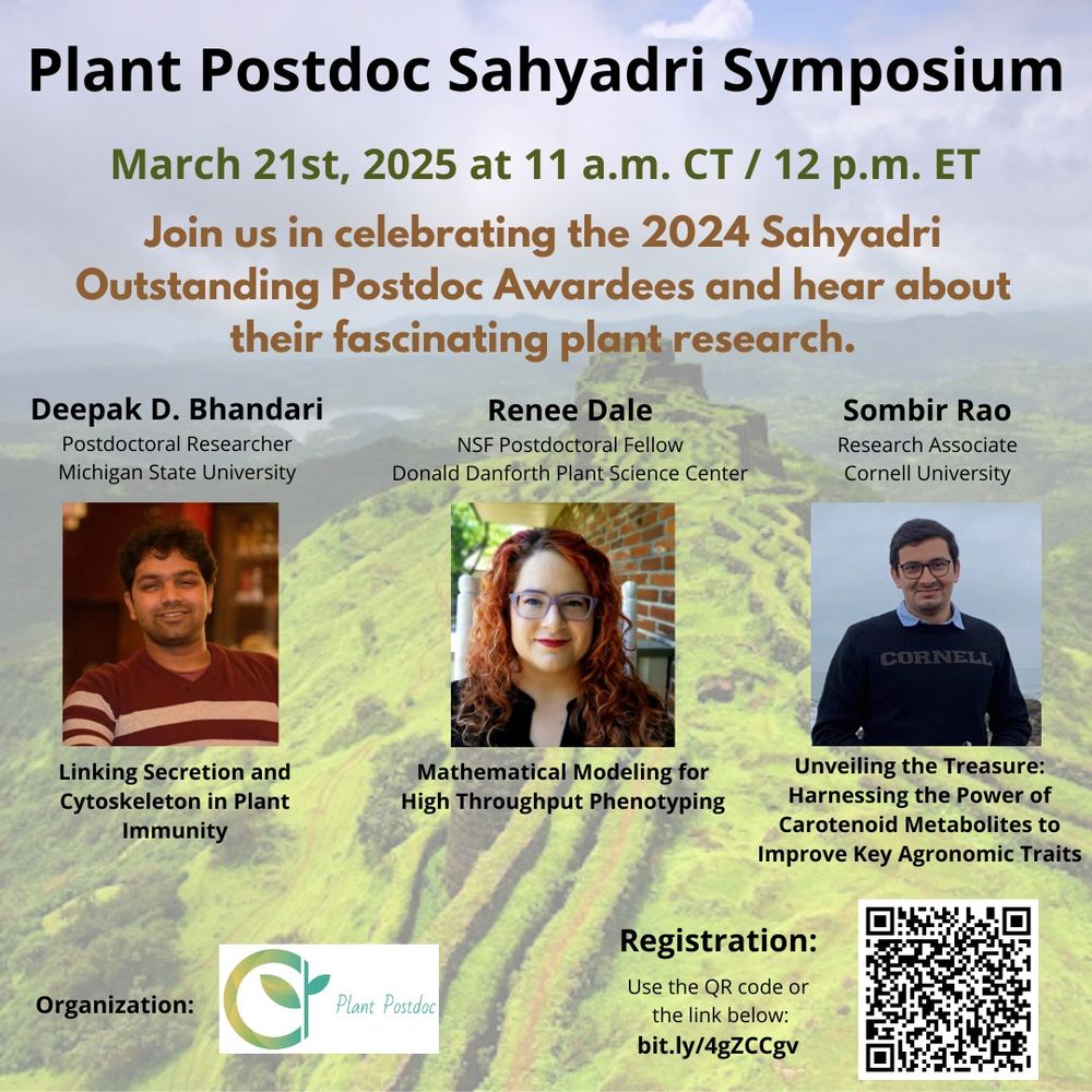 Sahyadri symposium flier featuring Deepak Bhandari, Renee Dale and Sombir Rao. Registration link: bit.ly/4gZCCgv