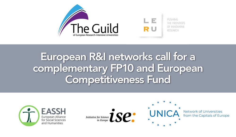 Banner: European R&I networks call for a complementary FP10 and European Competitiveness Fund