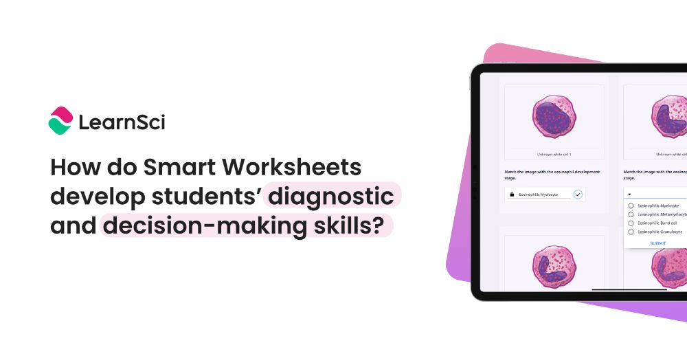 How do Smart Worksheets develop students' diagnostic and decision-making skills?