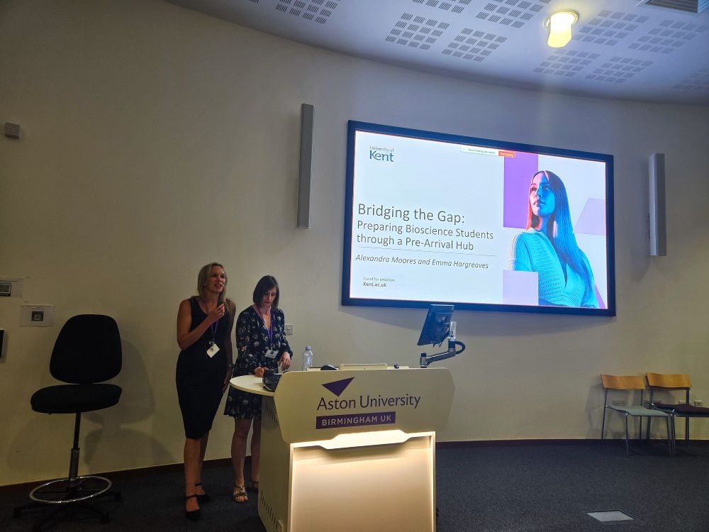  Drs Alexandra Moores & Emma Hargreaves presenting.