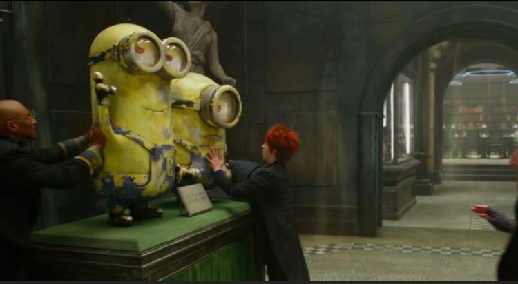Minions on display in a museum in Mortal Engines (2018)